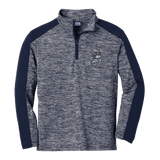 Hard Edge Hockey Youth PosiCharge  Electric Heather Colorblock 1/4-Zip Pullover